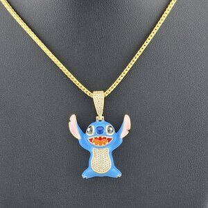 Sterling Silver 925 Stitch Pendant Necklace – Adorable & Playful Design
